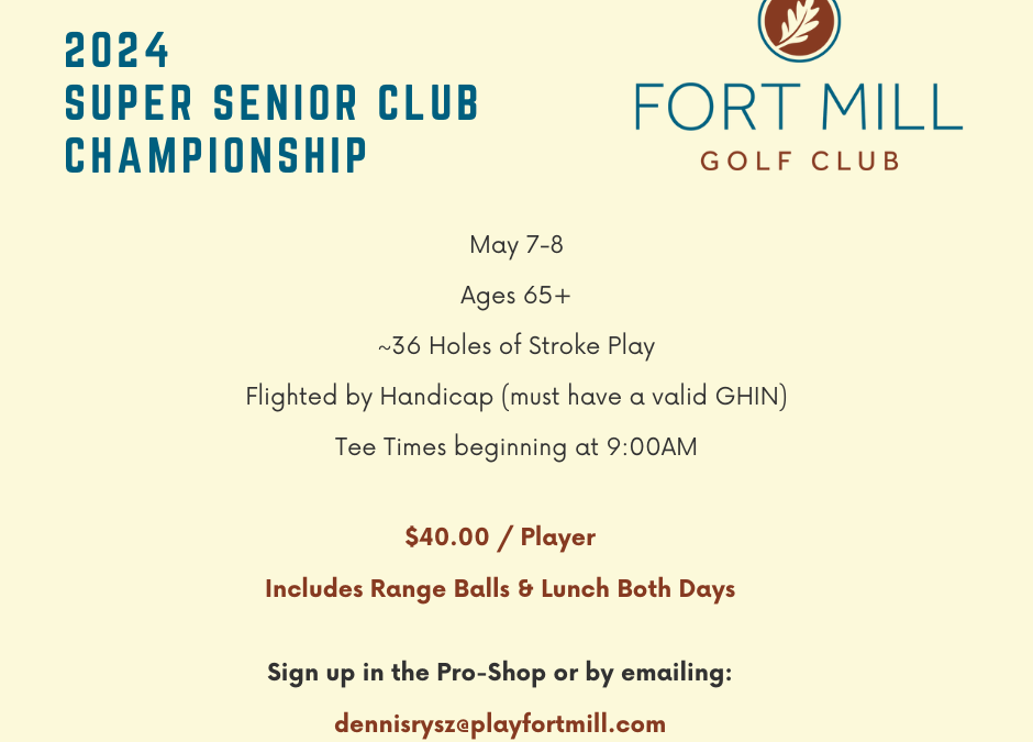 Super Senior Club Championship Day 2